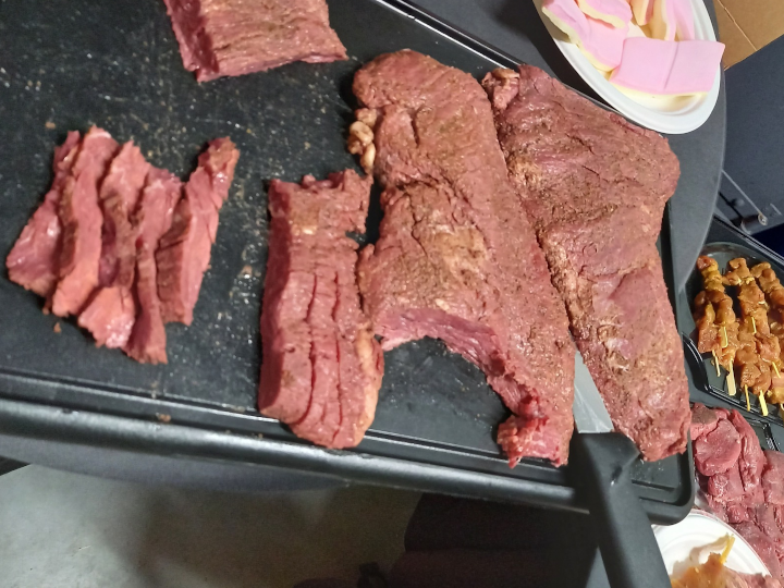 Bavette van de BBQ