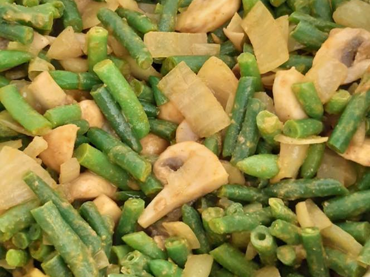 Rundvlees met curryboontjes